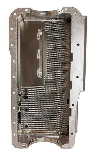 Moroso Aluminum Drag Race Oil Pan 20524, Fits Small Block Ford 351W Engines, Use w/External Wet Sump Oil Pump