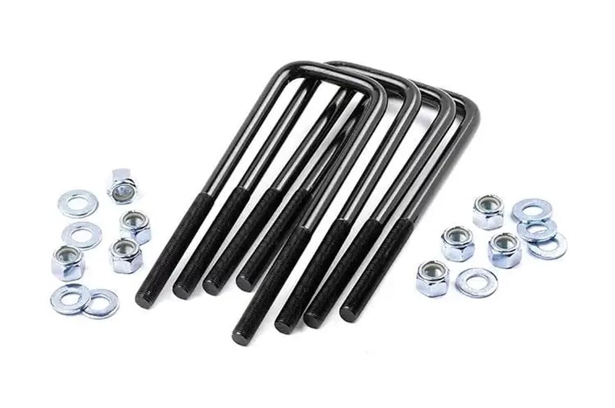 Rough Country U-Bolt Kit Round - 13" x 3", 9/16" Thread
