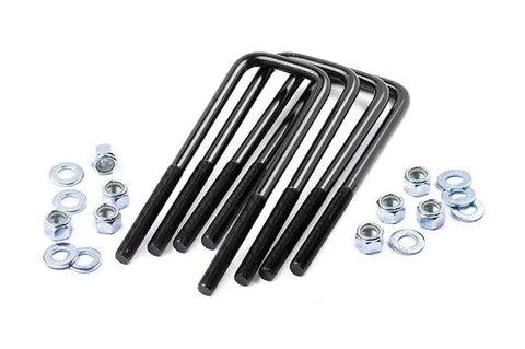 Rough Country U-Bolt Kit Round - 13" x 3", 9/16" Thread