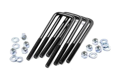 Rough Country U-Bolt Kit Round - 13" x 3", 9/16" Thread