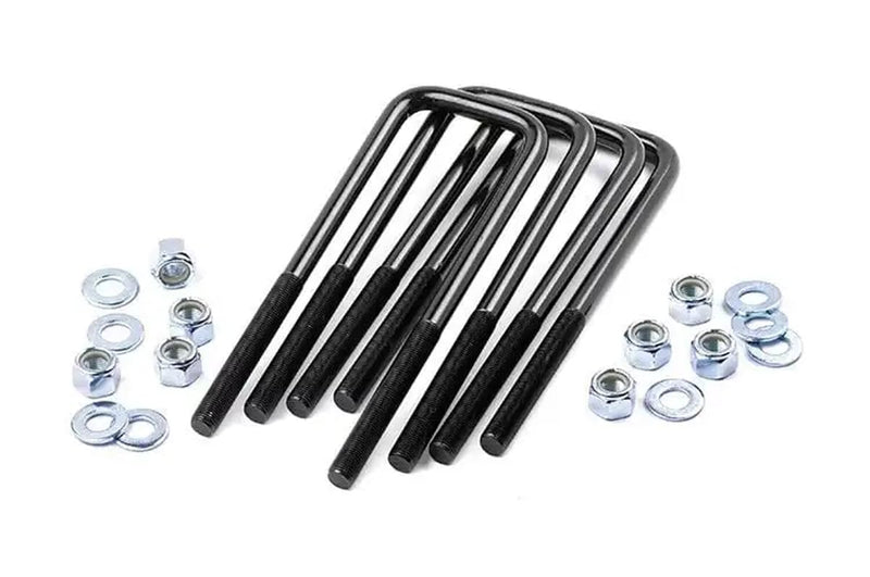 Rough Country U-Bolt Kit Round - 13" x 3", 9/16" Thread