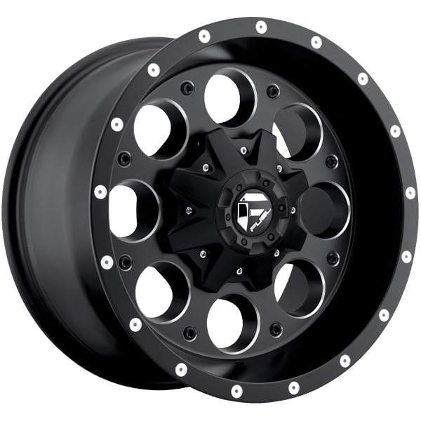 D525 REVOLVER FUEL OFF-ROAD 15X8, 5X4.5/4.75, 3.79, -18mm MATTE BLACK MILLED - D52515800437