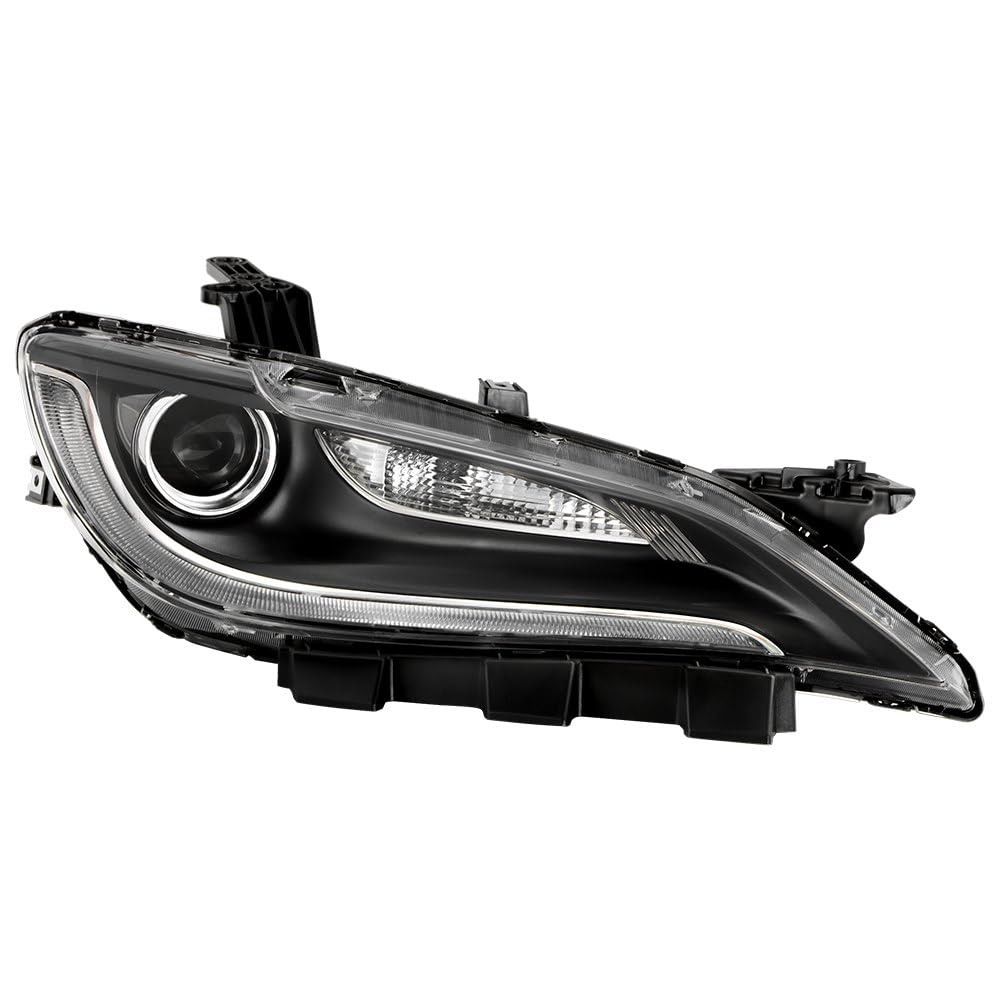 Chrysler 200 15-17 Spyder (POE) Halogen w/LED DRL Black Trim 8 pins Headlight - OE Right
