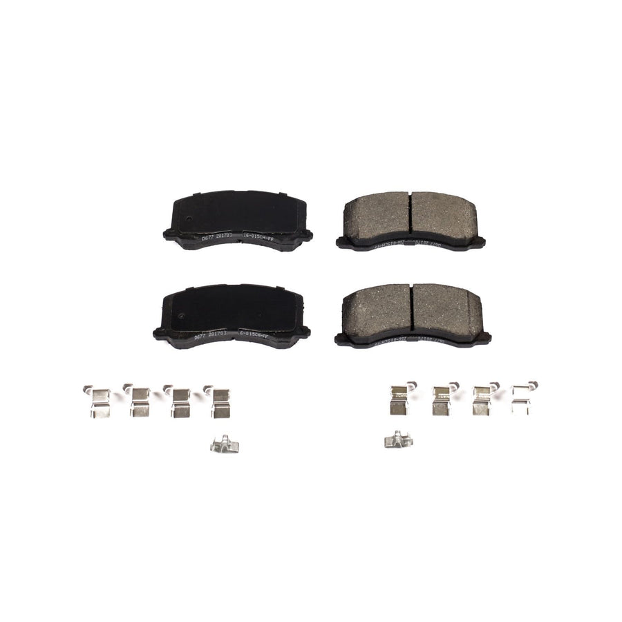 Power Stop Brake Kit Front For Suzuki Esteem 1995-02 - Ceramic Brake Pads With Installation Hardware, 17-677
