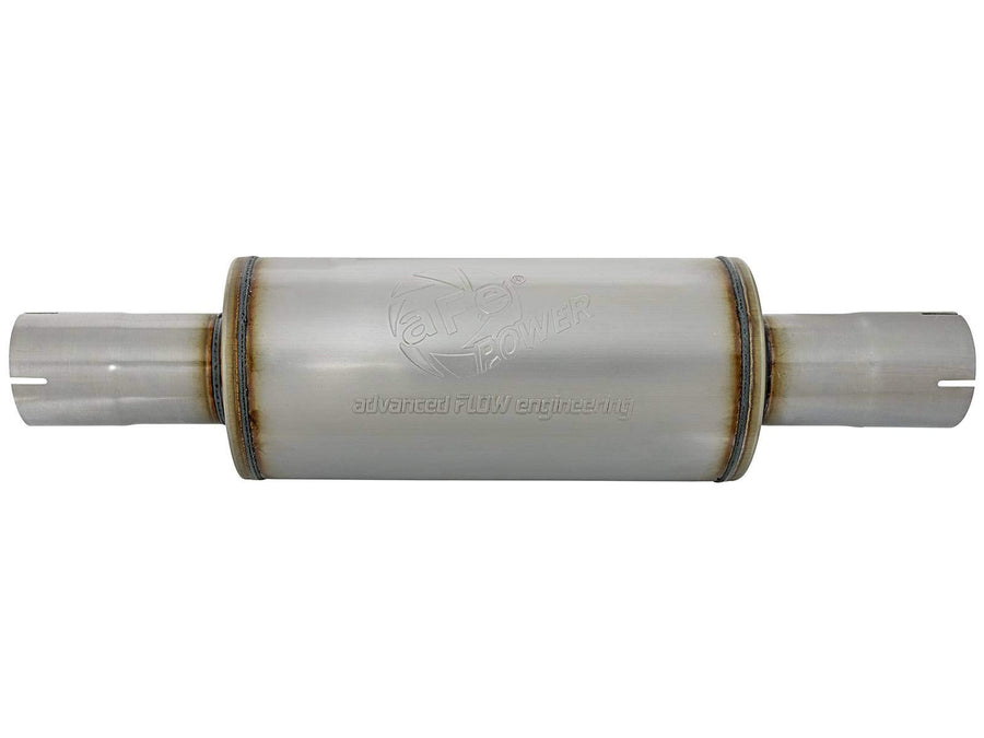 ATLAS Muffler AFE Filters 49M00025 Aluminized Steel 3.5 in. Center Inlet/3.5 in. Center Outlet/14 in. Overall Length/7 in. Body Diameter