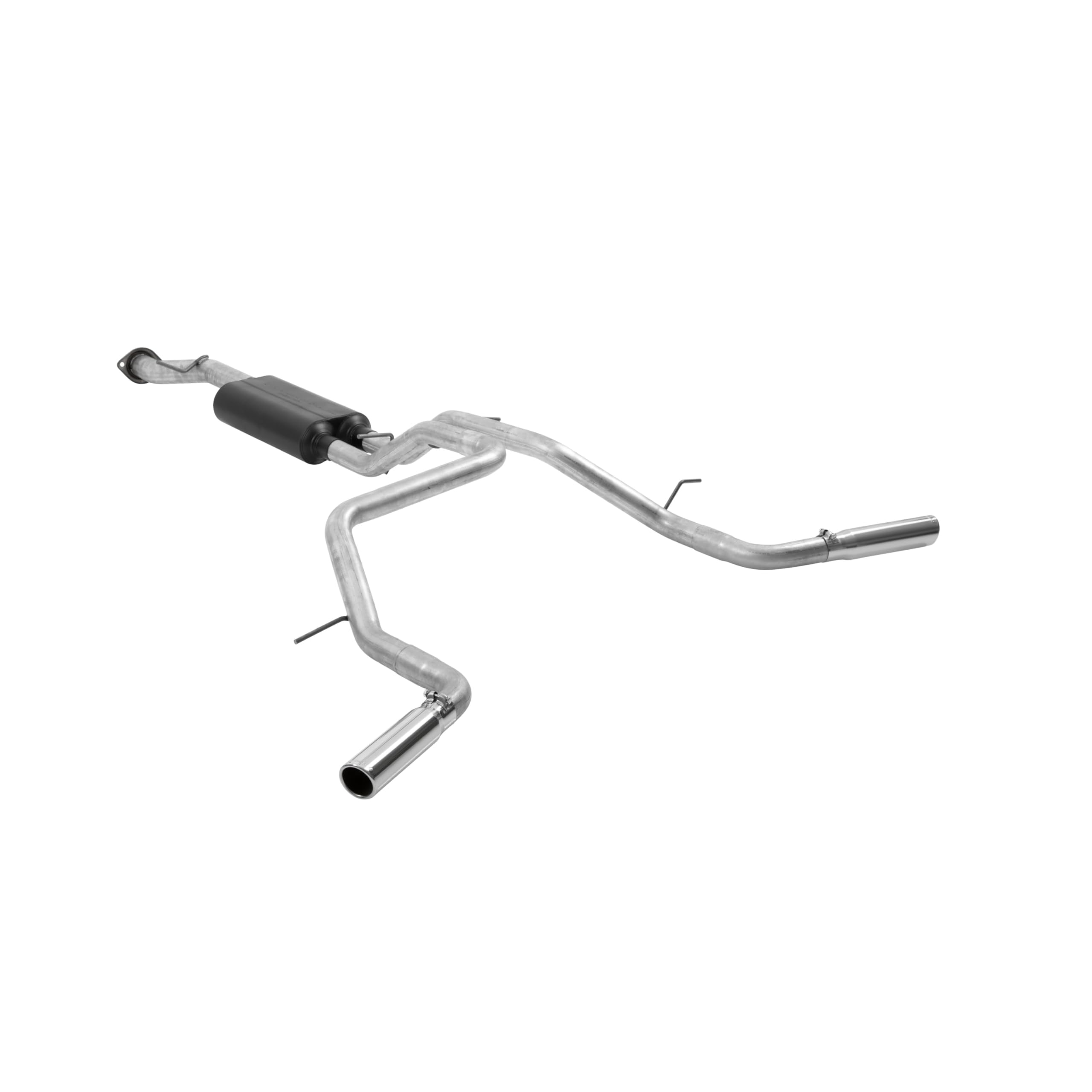American Thunder Flowmaster 17419 Cat-Back Exhaust Kit Dual 2.5 Inch Tailpipes Aluminized Steel 3 Inch Polished Stainless Steel Tips Compatible with 2004-2006 Chevy Tahoe GMC Yukon 4.8L 5.3L 2/4WD