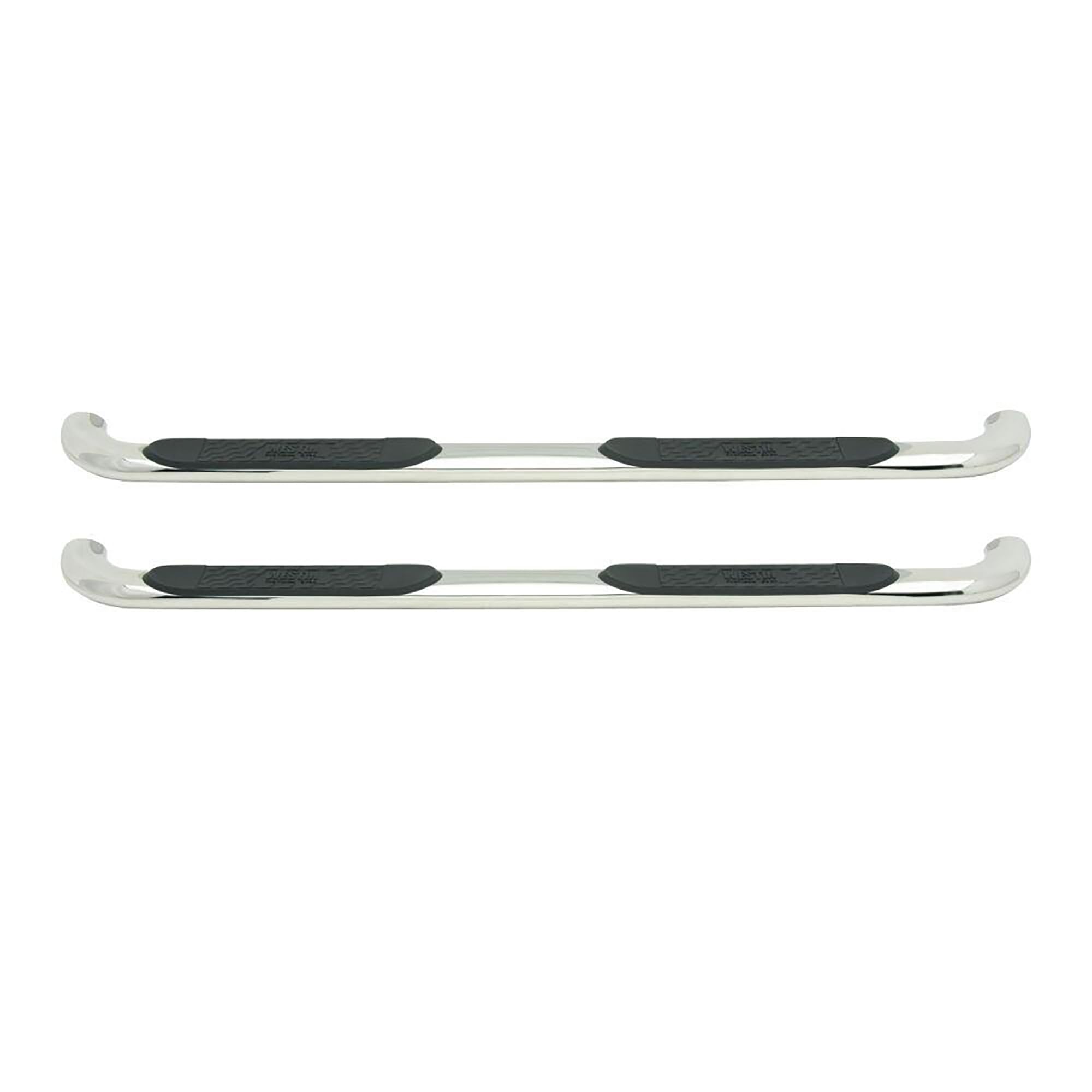 Platinum 4 Oval Nerf Bars Westin 2002-2008 fits 1500 Quad Cab 2003-2009 2500 3500 Quad Cab 2008-2009 4500 5500 Quad Cab Polished Pair