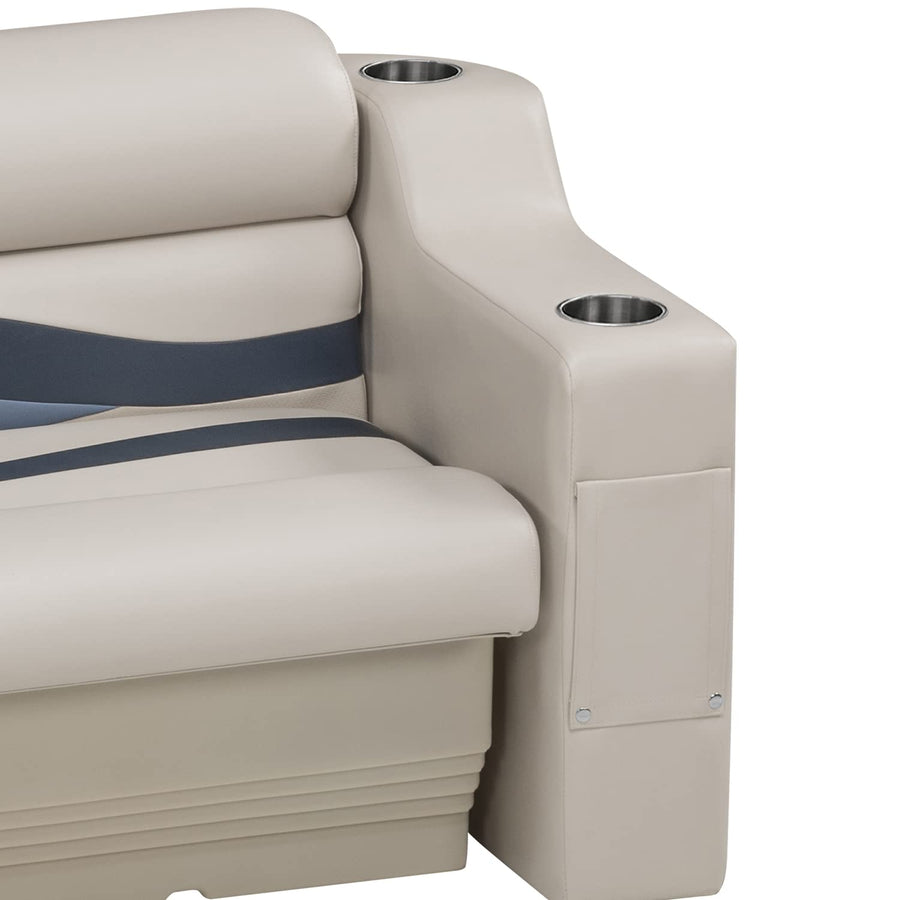 3009-804 Wise Premier Series Pontoon Left Radius Arm Rest, Stone