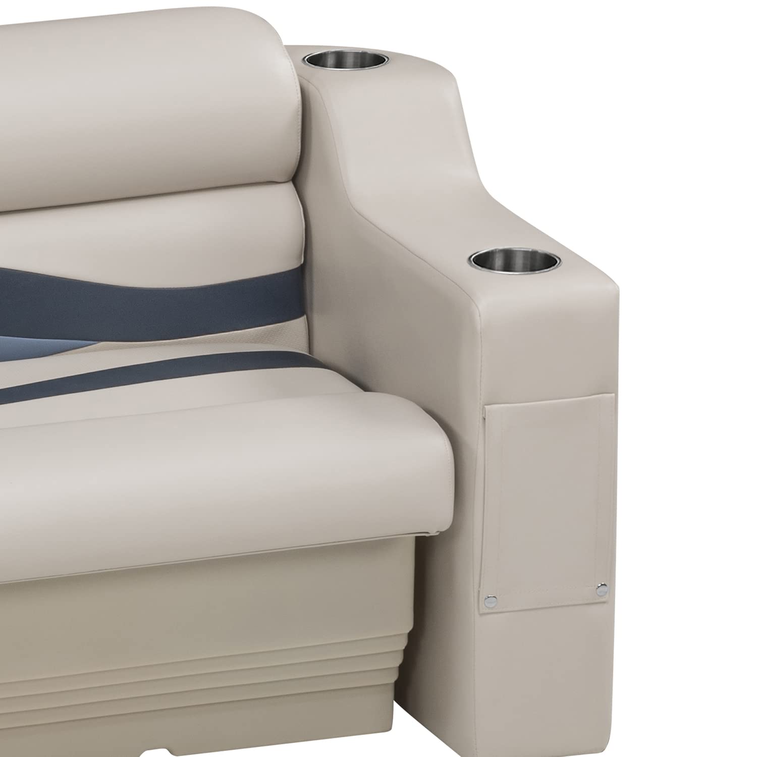 3009-804 Wise Premier Series Pontoon Left Radius Arm Rest, Stone