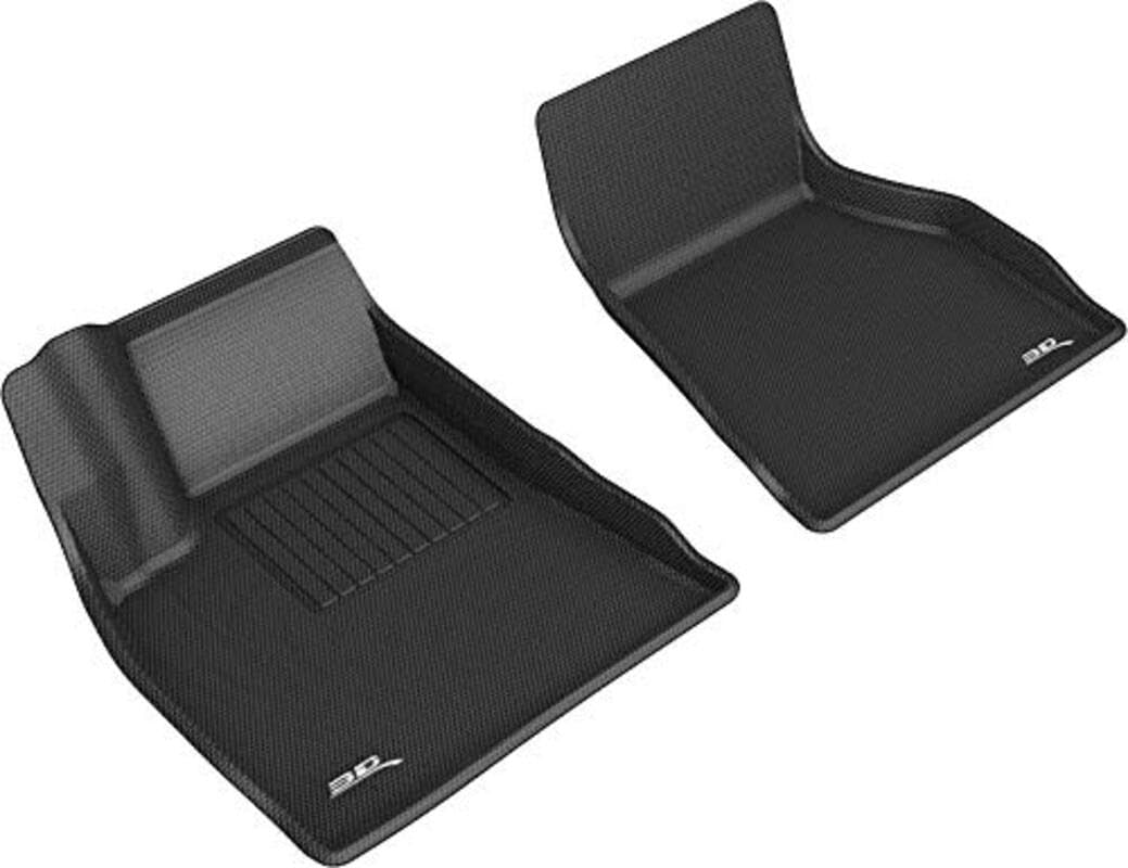 Kagu 3D MAXpider Custom Fit Floor Mat (Black) Compatible with Tesla Model S 2015-2021 - Front Row