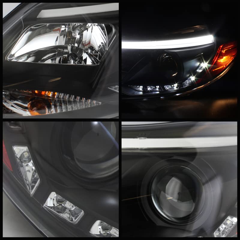 Projector Style Spyder Auto Headlights Black/Clear