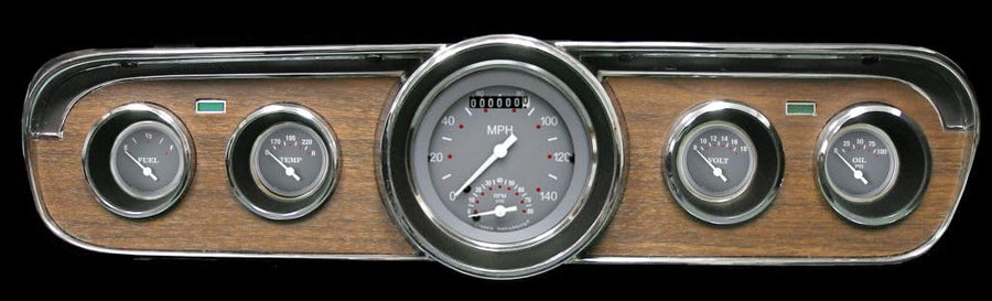 Gauge Set Classic Instruments MU65SG35 Silver Gray with Tachometer Fits 1965-1966 Mustang