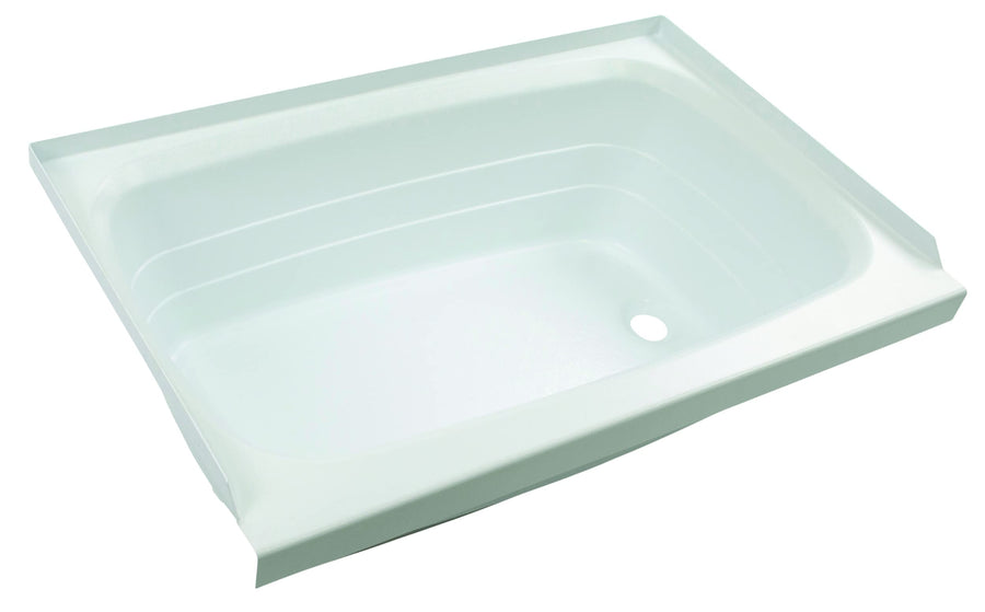 Lippert 24" x 36" White Bathtub Replacement with Right Drain, Scratch-Resistant ABS Acrylic for RVs, Travel Trailers, 5th Wheels, Motorhomes - W2436RHSPK