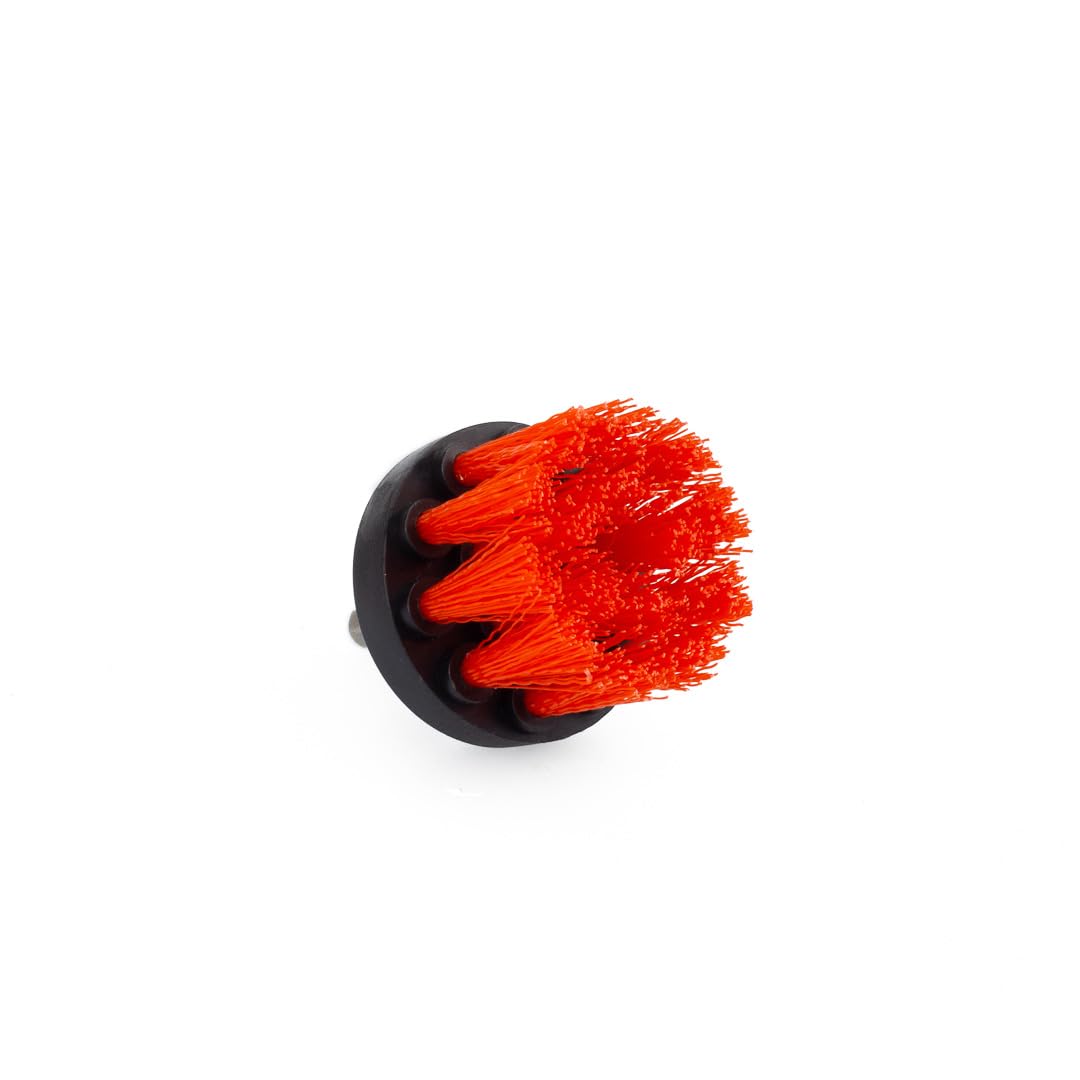 Maxshine Medium-Duty Upholstery & Carpet M8 Drill Brush (2”) | Power Scrubber Attachment for Car Detailing | Removes Grime, Stains & Spots from Leather, Fabric, Seats & Carpets