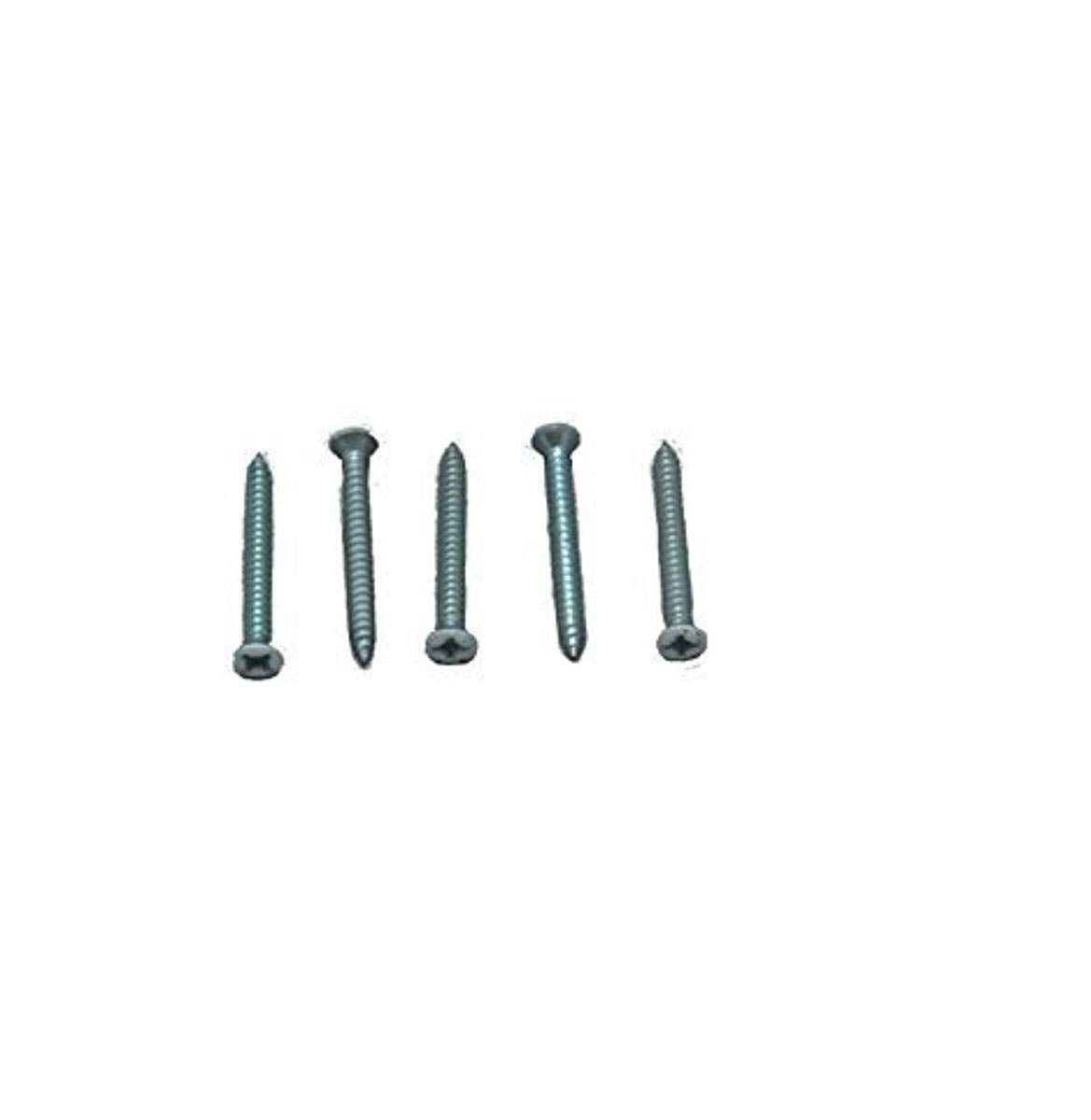 012-RT50 W AP Products 6X 1-1/2 Zinc White Tri-Drive Oval Head Screw