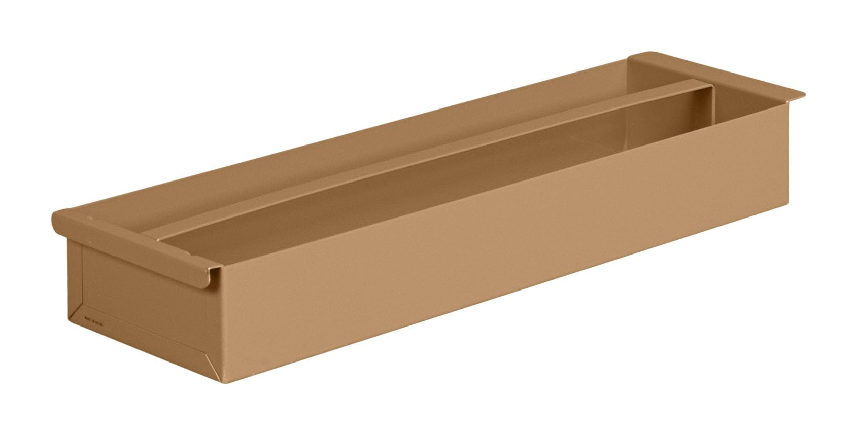 27-5/8 in. Lx8 in. W Tool Tray, Steel, Tan