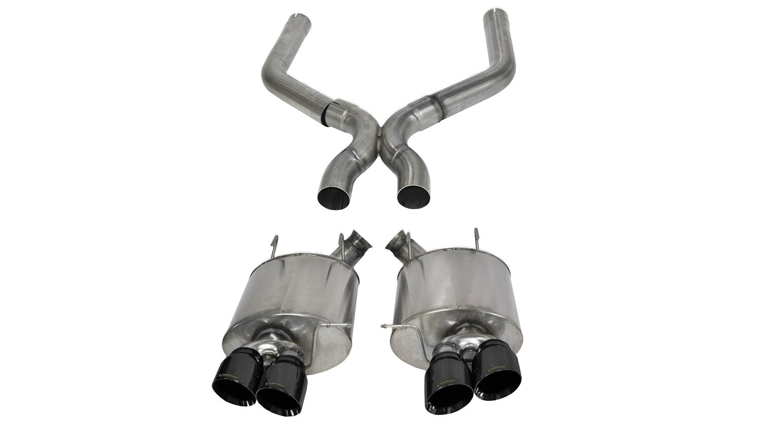 Axle-Back Exhaust System CORSA 14323BLK with X-Pipe