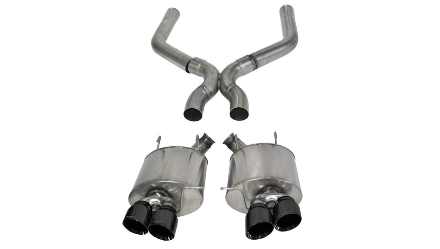Axle-Back Exhaust System CORSA 14323BLK with X-Pipe