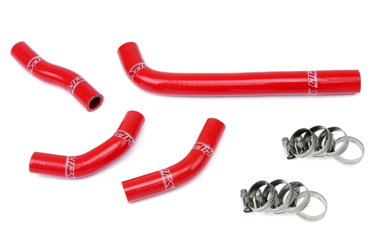 Red HPS Reinforced Silicone Radiator Hose Kit Coolant Honda 10-13 CRF250R