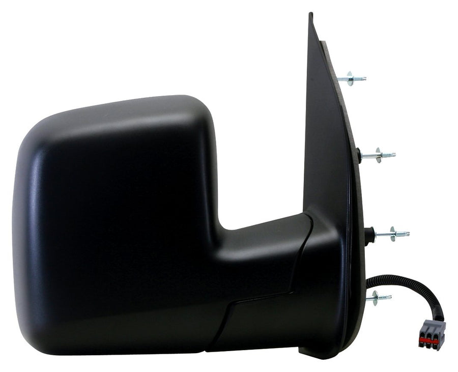 Passenger Side Fit Mirror for Ford Econoline Van, Dual Lens, w/o Puddle lamp, Black, Foldaway, Power