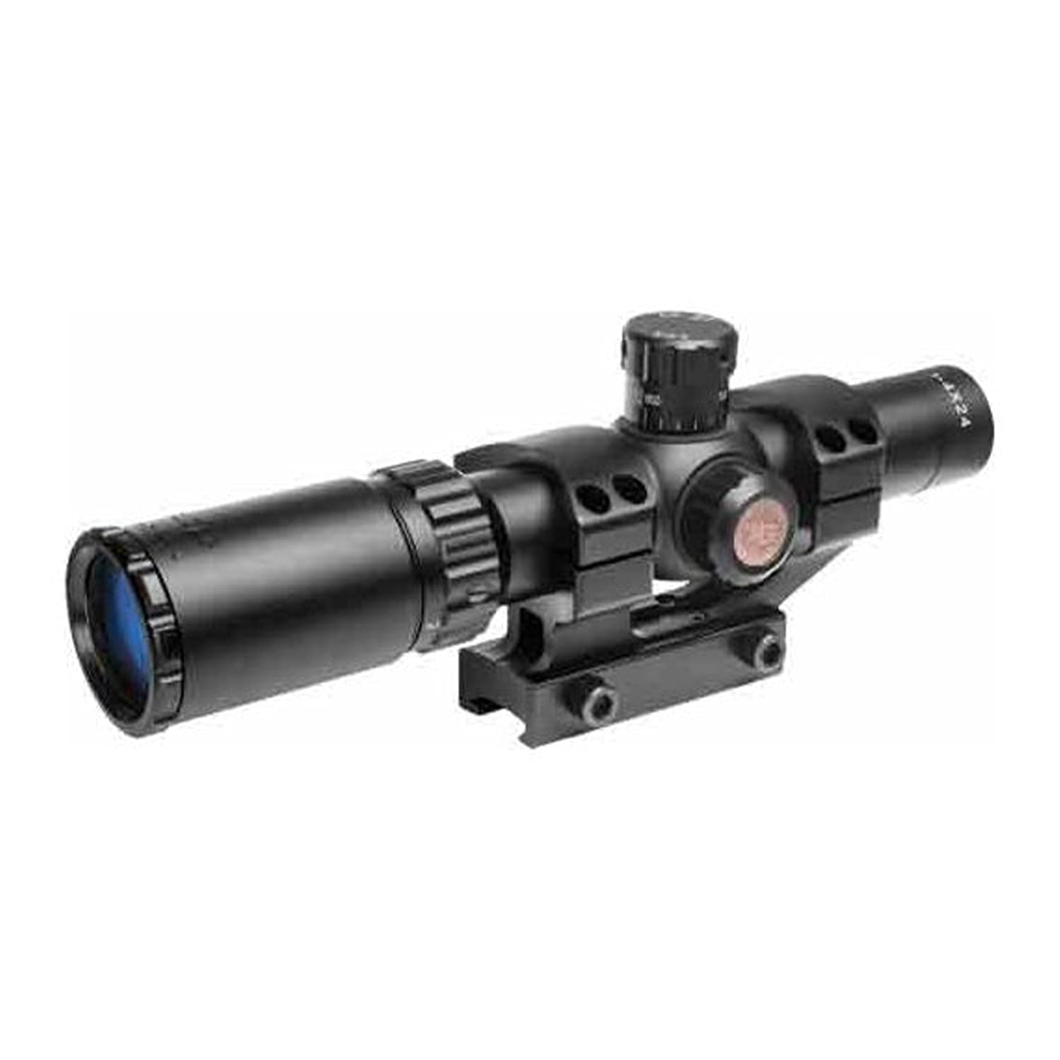 TRUGLO 30 Series Tru-Brite 1-6 x 24mm Tactical Hunting Shooting Durable Waterproof Fogproof Shock Resistant 30mm Aluminum Tube Dual-Color Illuminated Reticle Riflescope Flip-Up Lens Caps Included
