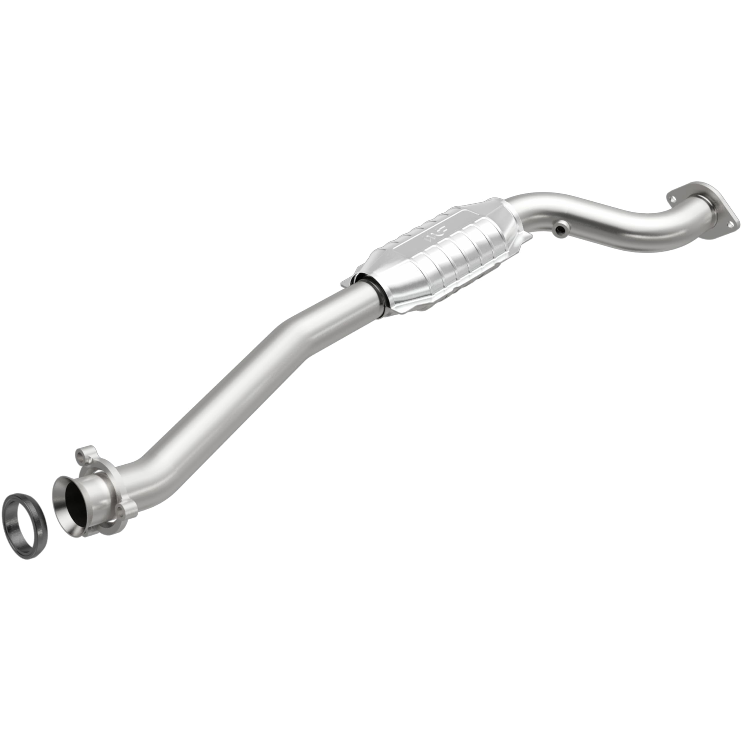 Direct-Fit MagnaFlow Catalytic Converter HM Grade Federal/EPA Compliant 23966 - Stainless Steel 2.5in Main Piping, 47.5in Overall Length, Post Converter O2 Sensor - Colorado/Canyon/H3 HM Replacement