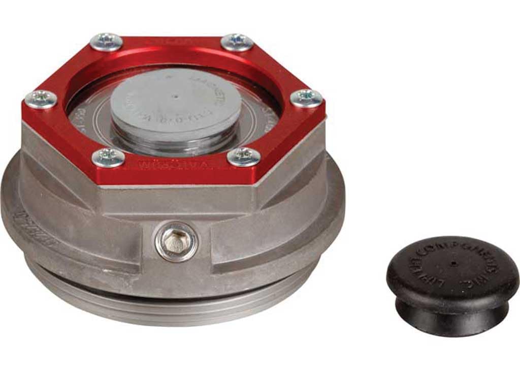 Oil Cap Lippert Components - 8K - RED - CLR-W/ORI