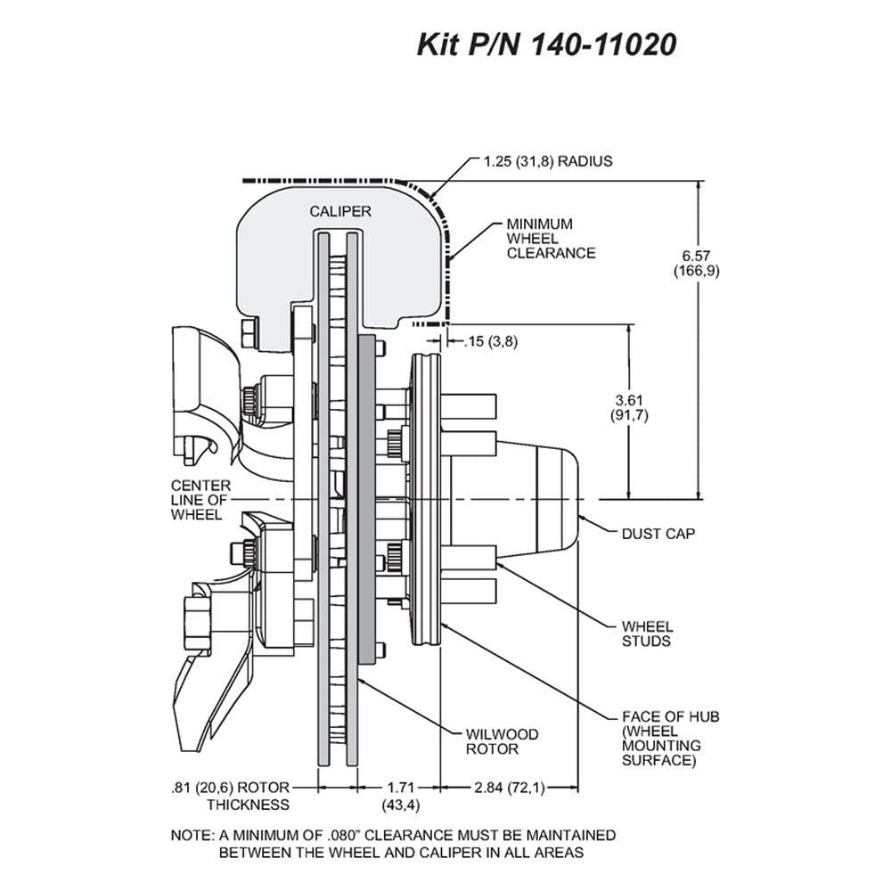 Red FDLI Front Kit,11.00"