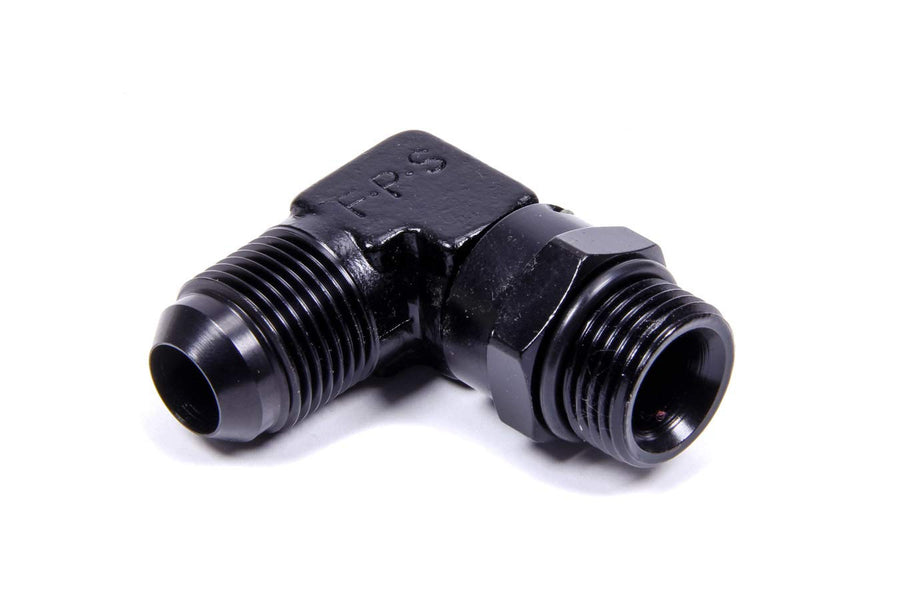 Aeromotive Black 90-Degree Elbow Adapter, AN-10 ORB to AN-10 Flare 15691