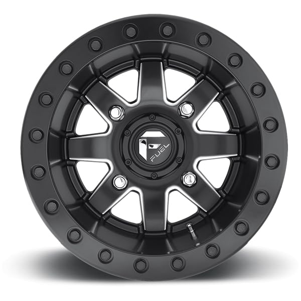 Maverick Fuel Bead Lock Black Wheel with Painted Finish (15 x 7. inches /4 x 136 mm, 13 mm Offset)