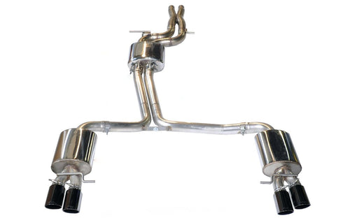 Audi B8 / B8.5 S4 AWE Tuning 3.0T Touring Edition Exhaust - Black Diamond Tips (90mm)