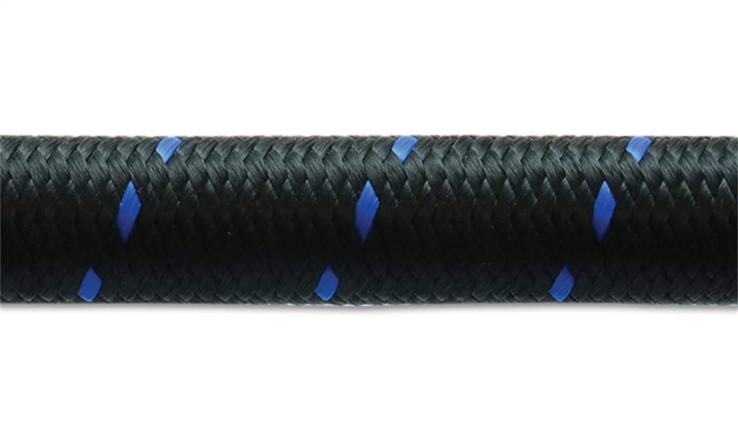 Nylon Braided Flex Hose Vibrant Performance 11966B (10ft Roll of Black Blue ; AN Size: -6; Hose ID: 0.34")