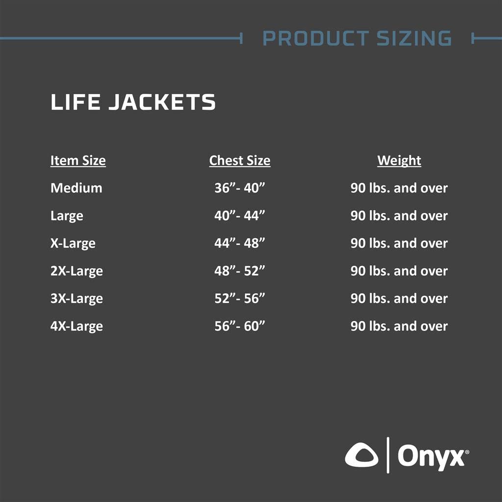Mesh ONYX Classic Sport Life Jacket, XX-Large, Navy