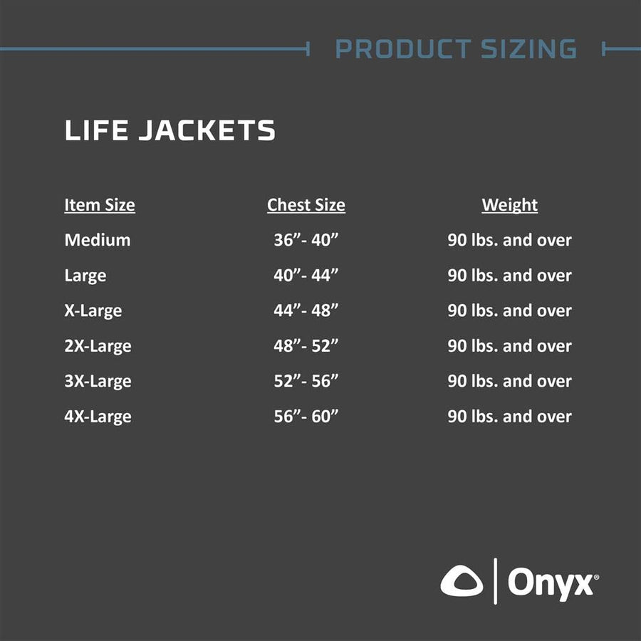 Mesh ONYX Classic Sport Life Jacket, XX-Large, Navy