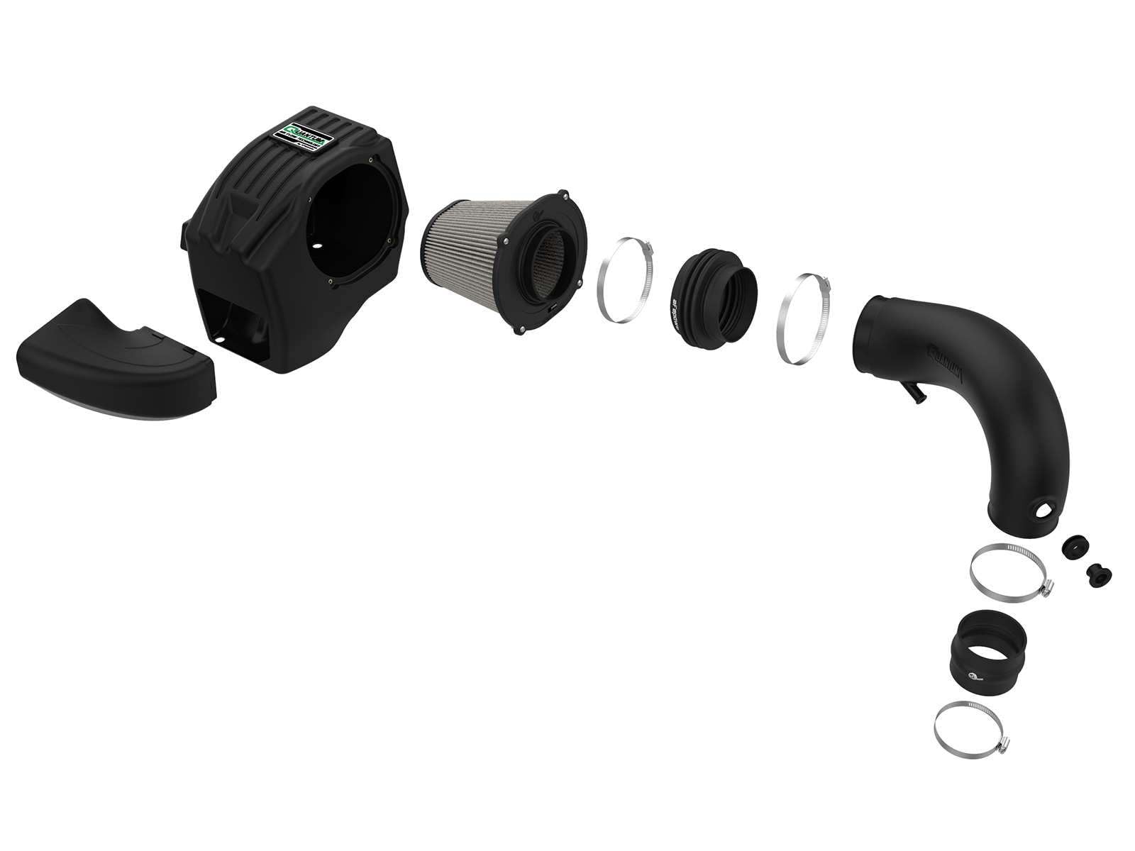 Cold Air Intake System aFe POWER QUANTUM w/Pro DRY S Filter, #53-10009D, Black