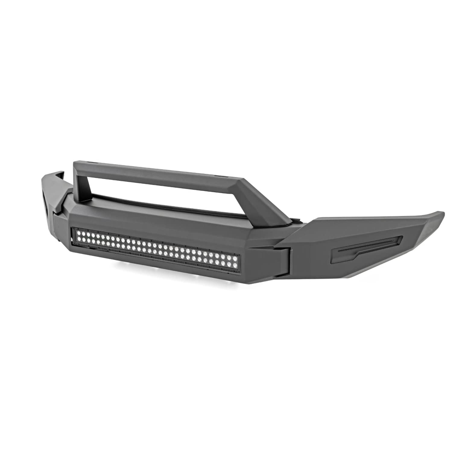 Heavy Duty Black Horse Armour II Modular Front Bumper Modular Matte Black Compatible with 2022-2024 Chevrolet Silverado 1500-AFB-SI35-K2
