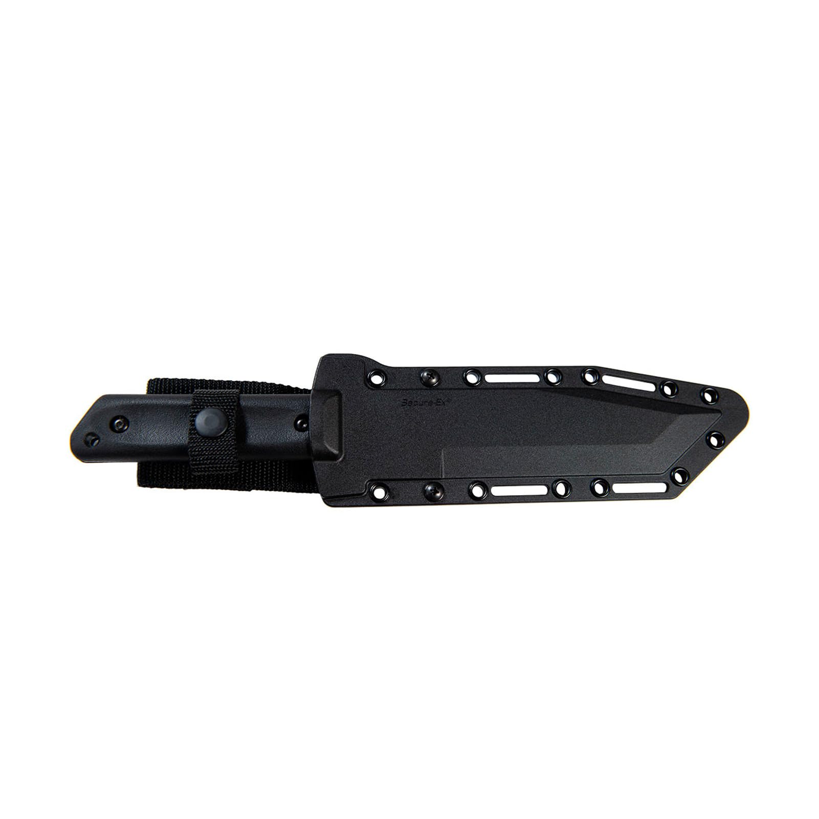 G.I. Tanto Cold Steel 7" Durable 1055 Carbon Steel Fixed Blade Tactical Outdoor Throwing Knife, 5" Handle w/ Polypropylene Scales, Integral Quillon Guard, Resistant Secure-Ex Sheath