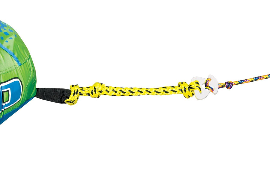 Kwik-Connect Airhead, 1 inch Diameter Hole, 1-4 Rider Tow Rope for Tubing Connector, 6,000lb Break Strength