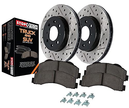 Truck Stoptech Axle Pack, Slotted & Drilled, 4 Wheel