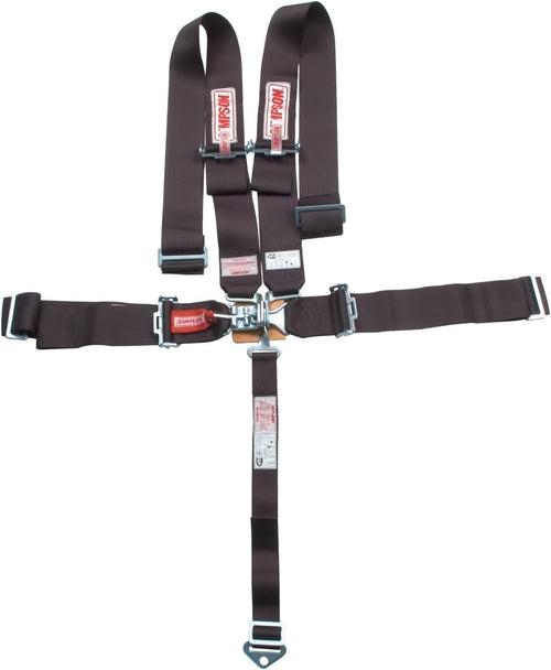Harness Simpson Racing 29064BKH - Latch & Link - 5 Point - SFI 16.1 - Pull Down - Wrap Around - Roll Bar Mnt - 55 inch L - Black - Each