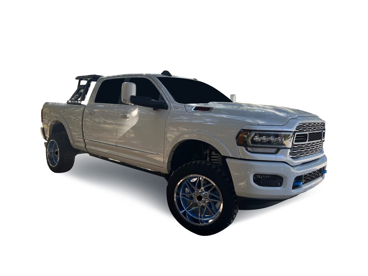 Matte Black Horse Armour II Roll Bar W/Basket - Compatible with 2014-2022 Silverado 1500 / Sierra 1500-2015-2022 Ford F-150 / RAM 1500-2007-2022 Toyota Tundra