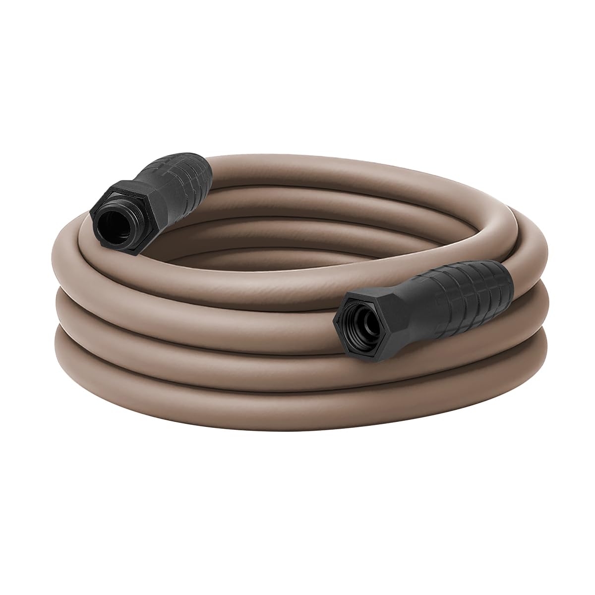 SwivelGrip Flexzilla Colors Garden Hose 5/8 in. x 25 ft., Lightweight All-Weather Water Hose, Durable and Flexible, Leak-Free Connections, Brown Mulch