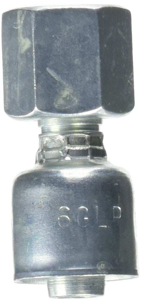 GLP Couplings, Gates 6GLP1-6FJX Female JIC 37 Flare Swivel, 3/8" ID
