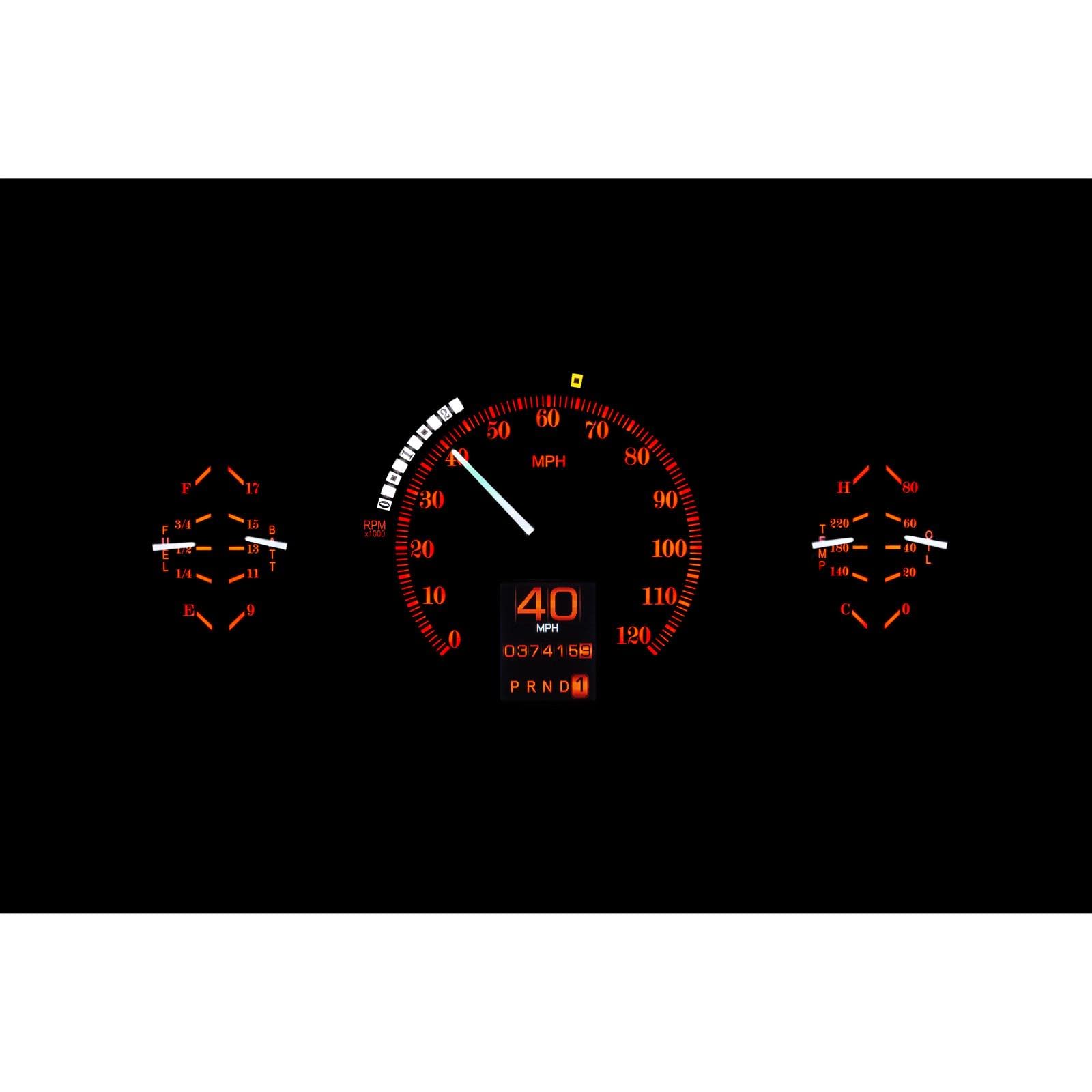 Dakota Digital Retrotech RTX-33F-X Gauge Instrument System Compatible with 1933-34 Ford Car