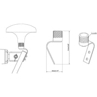 LMB-EXTLONG Scanstrut Extension Kit for LMB Mounting Pole - 1.3m