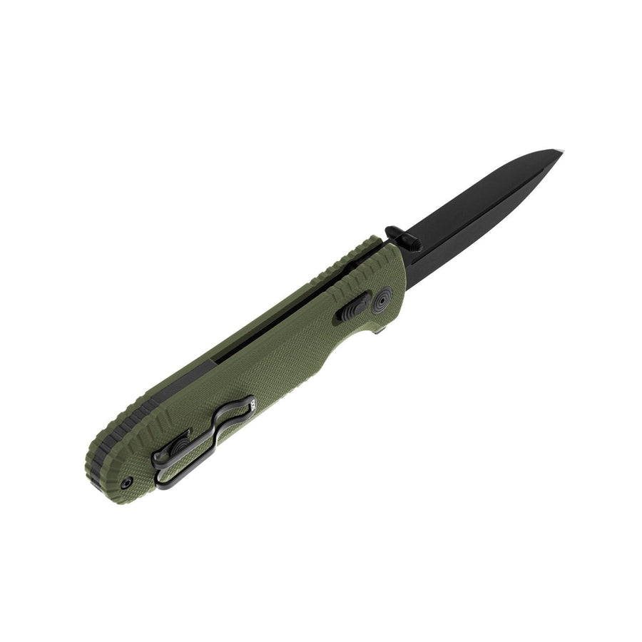SOG Pentagon XR Quick-Opening Ambidextrous Sharp Pocket Folding Knives with Ultra-Grip G10 handle | CTS XHP Steel, XR Lock, OD Green