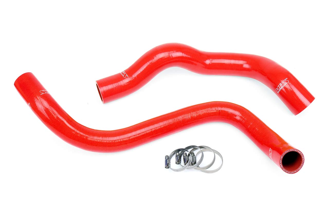 3-ply HPS Red Reinforced Silicone Radiator Coolant Hose Kit 57-1903-RED