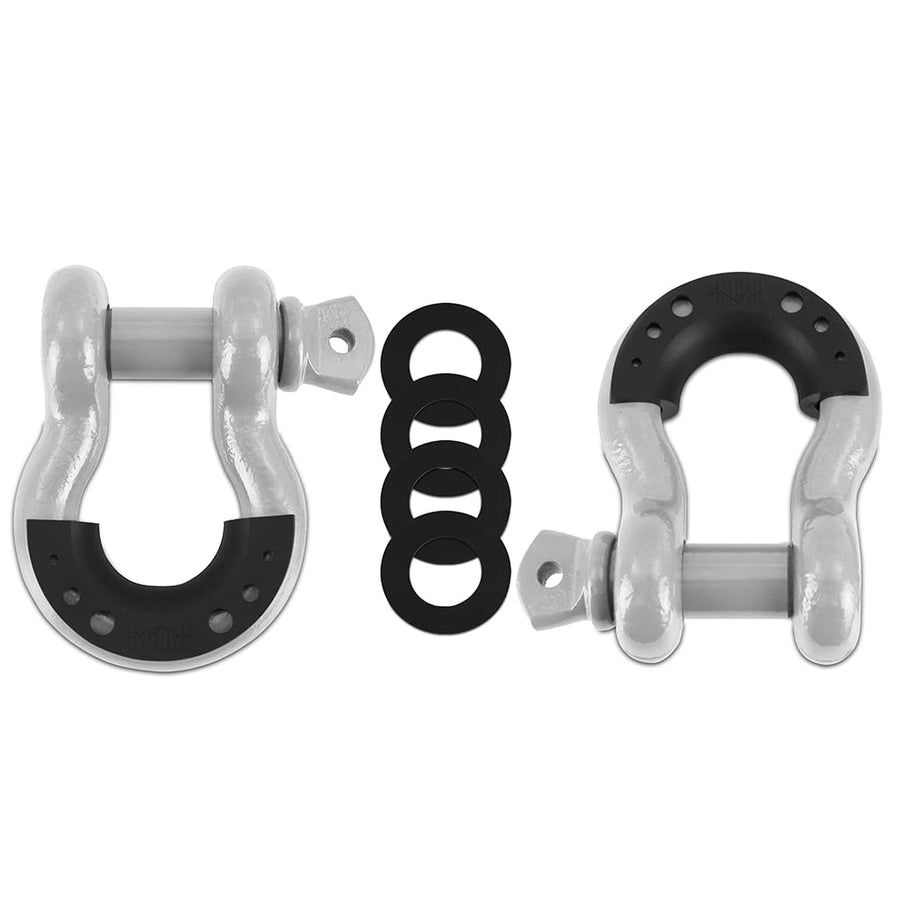 3/4” Mishimoto Steel D-Ring Shackle Set, 2 Pieces, Gray