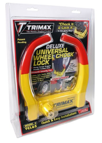 Trimax Small Deluxe Keyed Alike TCL265 Wheel Chock Lock, (Pack of 2)