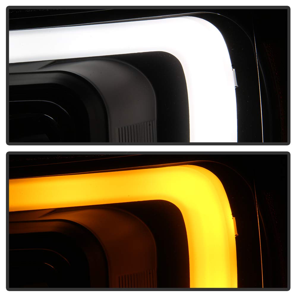 07-14 Chevy Suburban/Tahoe Spyder V2 Projector Headlights LED Turn Sig Black PRO-YD-CSUB07V3-SB-BK